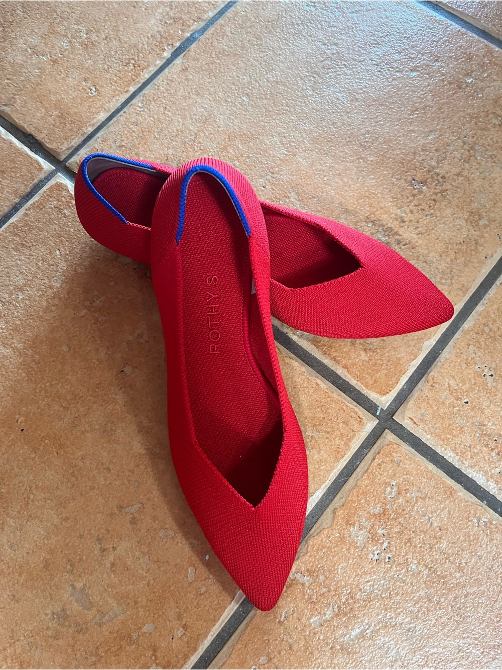 Rothy’s 7 Red Point Shoes